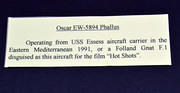 Folland Gnat F1, aka Oscar EW-5894 Phallus from the film "Hot Shots"