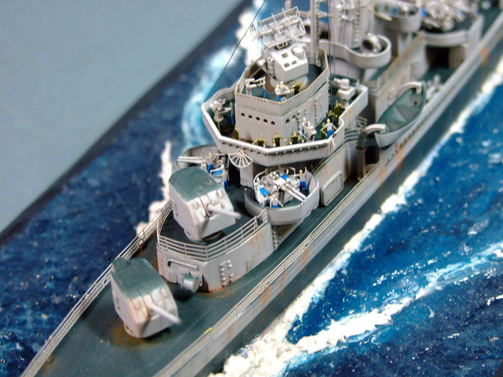 USS Dortch, DD670, Fletcher class destroyer, 1:144