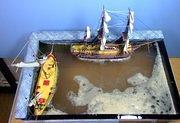 Corsair, 1:150 and HMS Bounty, 1:110