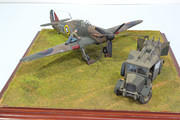 RAF Gravesend Diorama, 501 Sqn Hurricane Refuelling, Airfix Albion + Hasegawa Hurricane