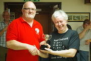 Andrew Prentis receiving the Members Trophy Award